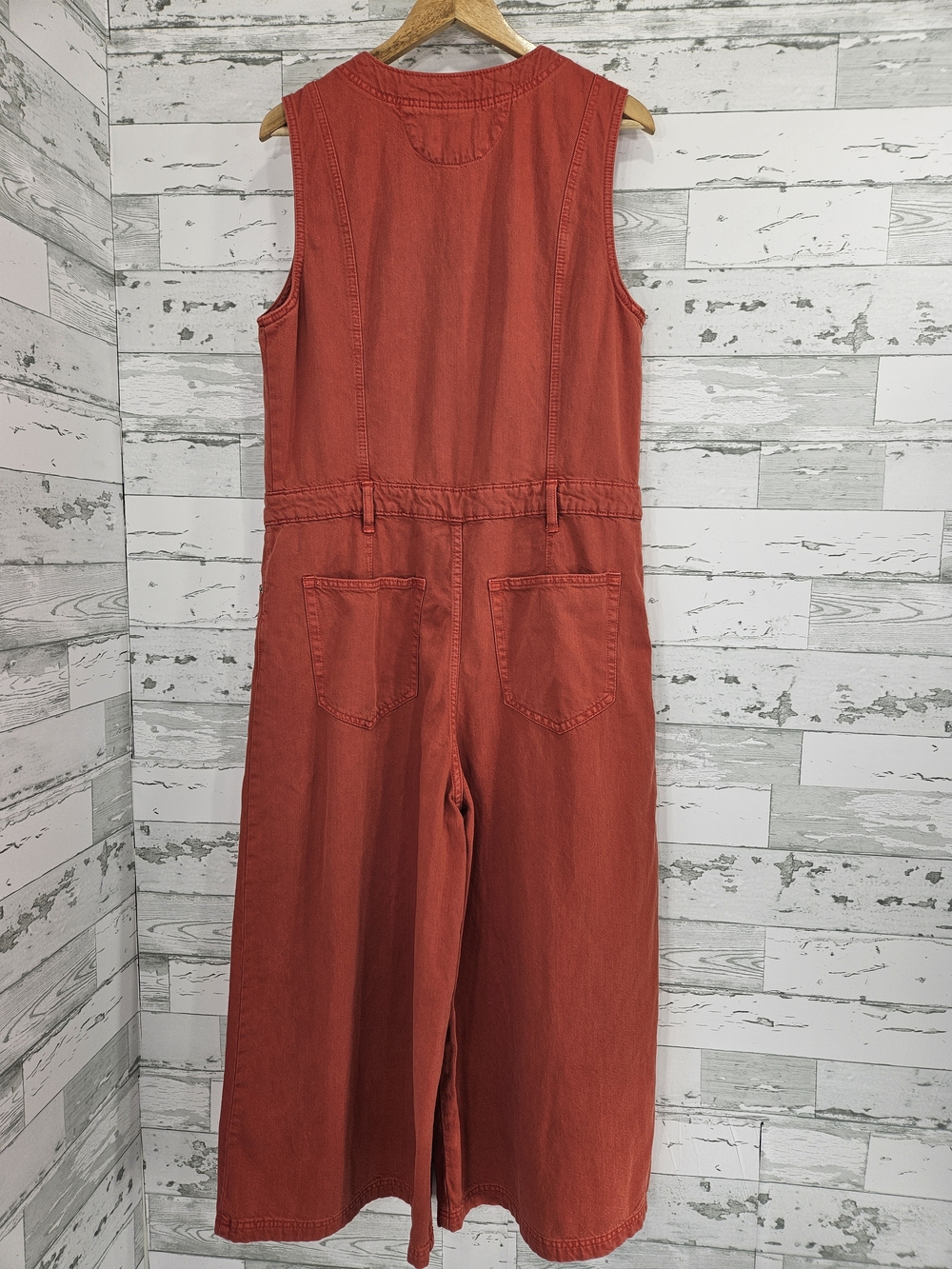Universal Thread Women's Rust Red Sleeveless Jumpsuit - Picture 4 of 10